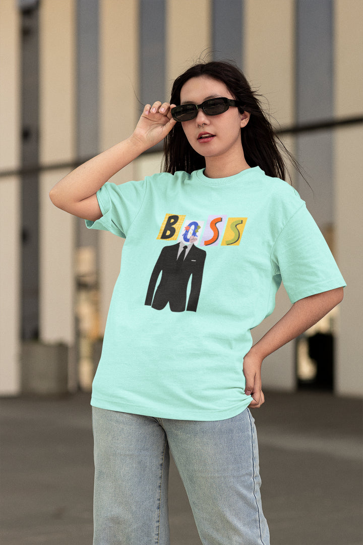 Women's Boss Oversized T shirt