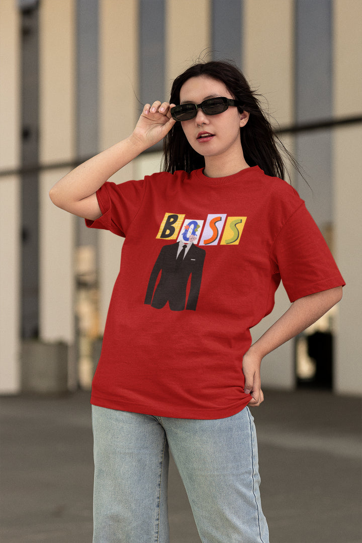 Women's Boss Oversized T shirt