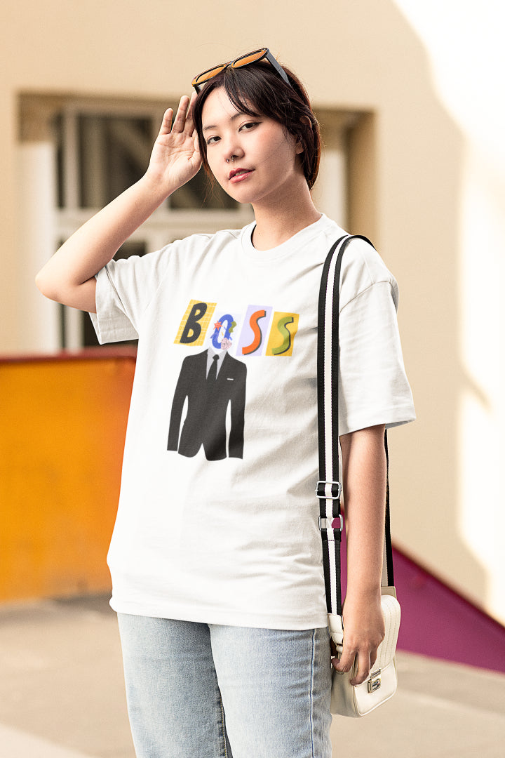 Women's Boss Oversized T shirt