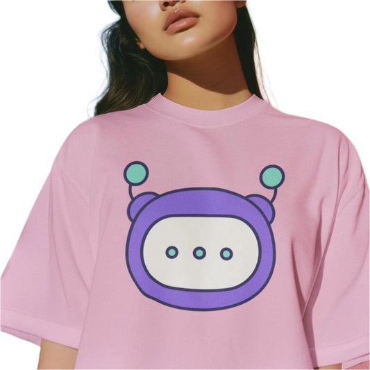 Women's Cute Chatbot T-Shirt Pink by ZealforTee