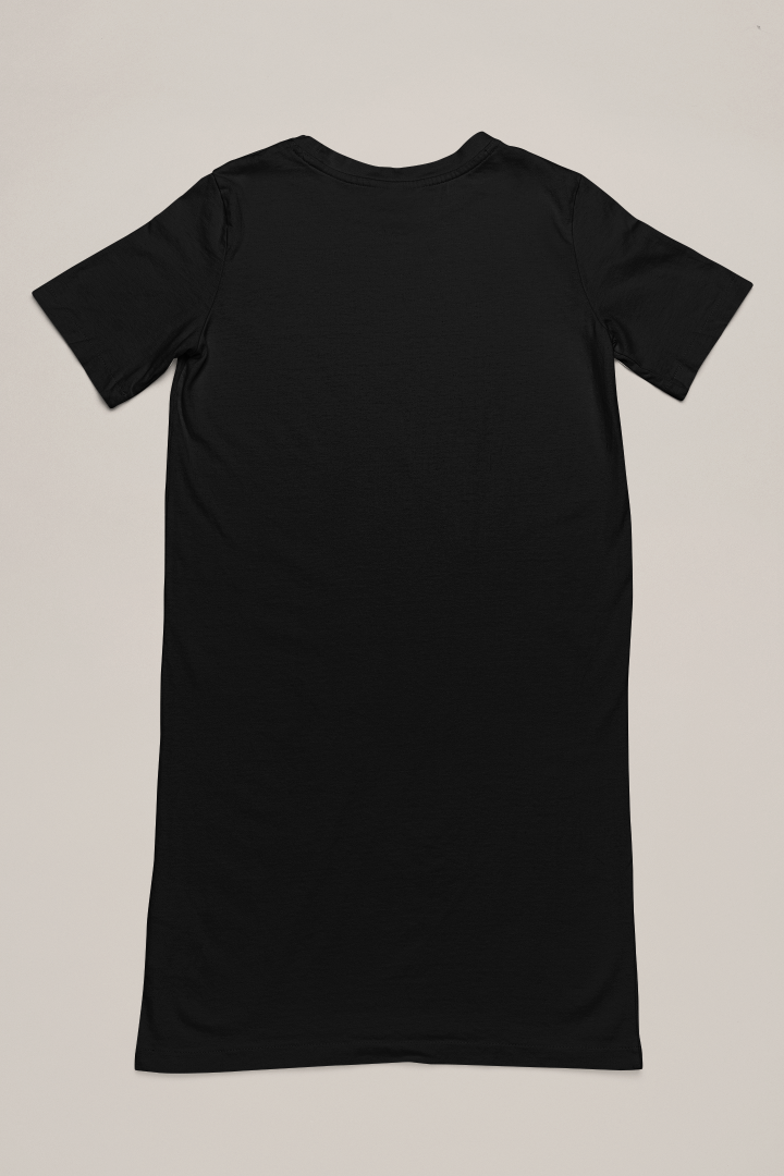 Women's Tutti Frutti T-shirt Dress Black by ZealforTee