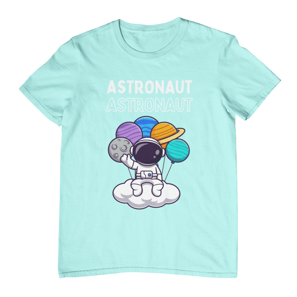 Women's Cute Astronaut T-Shirt Mint by ZealforTee