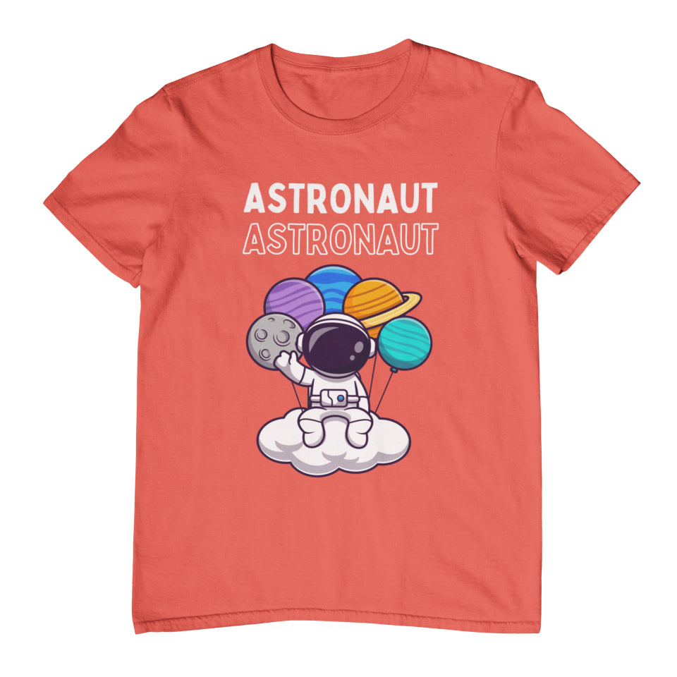 Women's Cute Astronaut T-Shirt Wild Watermelon by ZealforTee