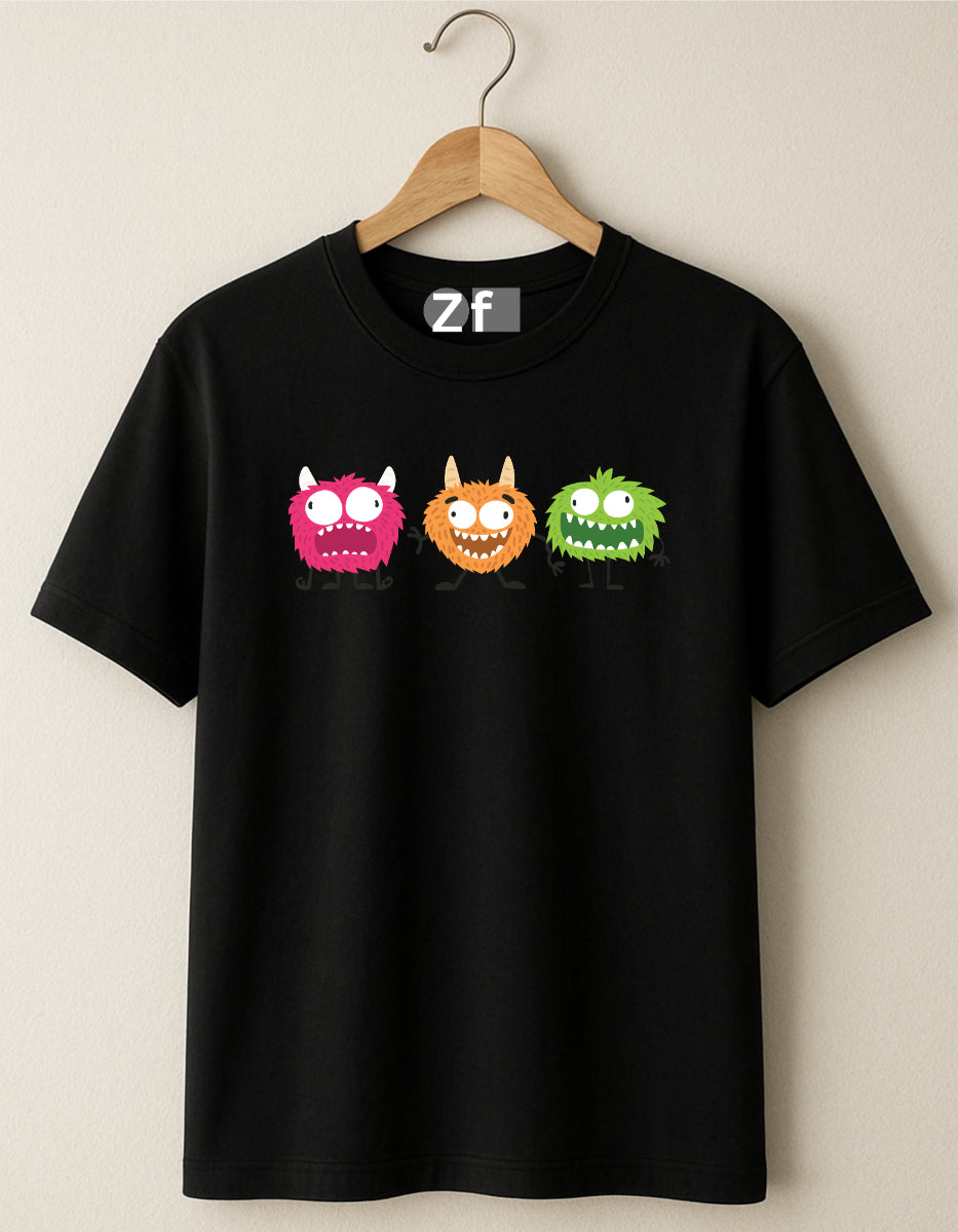 Women Tiny Trouble Trio Oversized Tshirt in Hanger By ZealforTee
