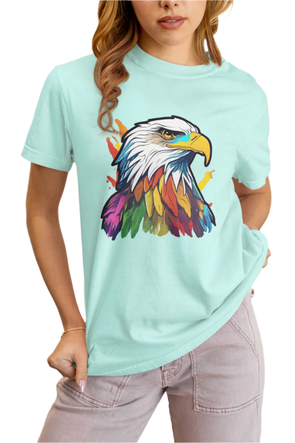 Women's Eagle T-Shirt Mint by ZealforTee