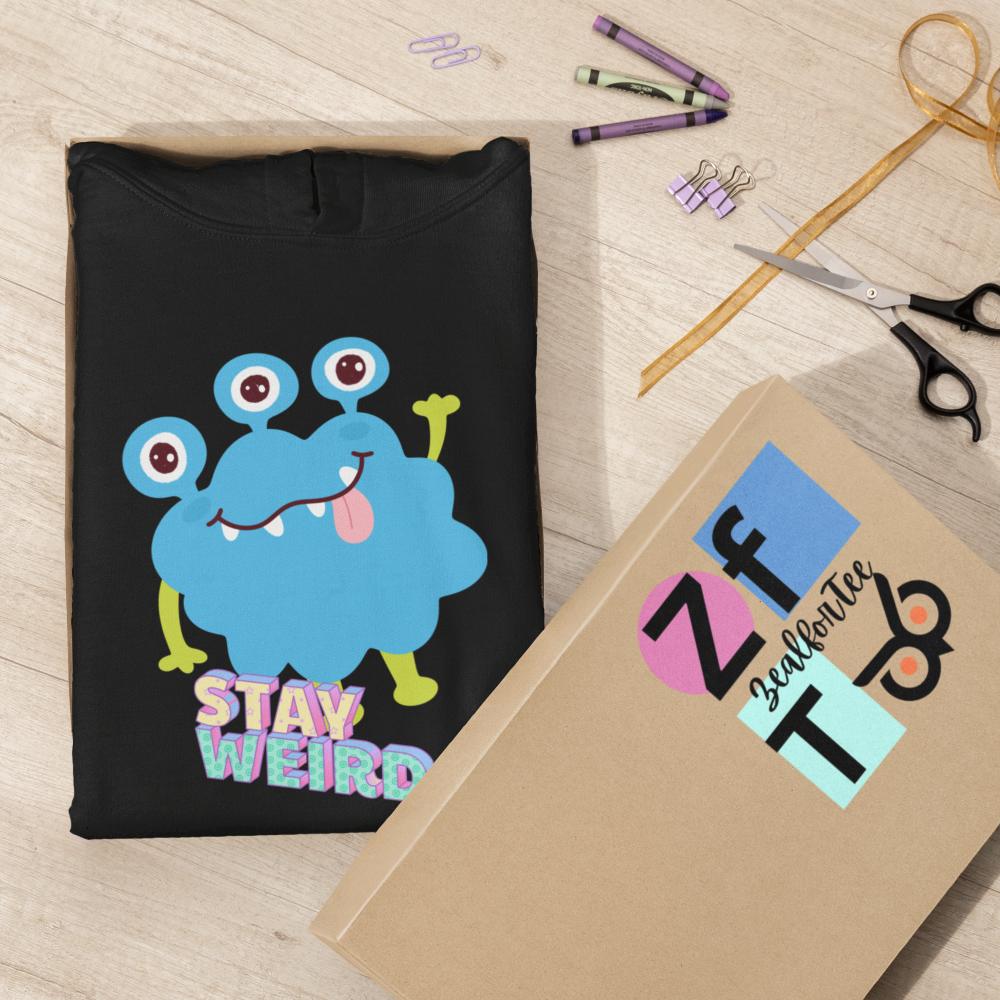 Christmas Weirdo Hoodie Black by ZealforTee