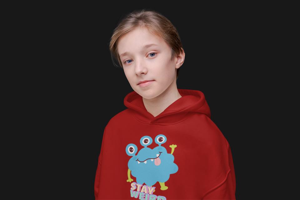 Christmas Weirdo Hoodie Red by ZealforTee