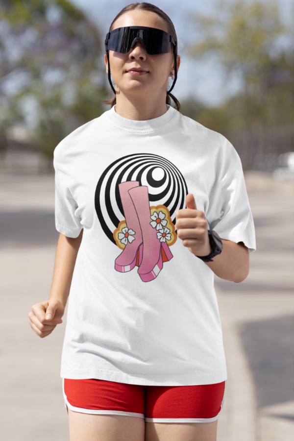 Women's Experimental Pattern Oversized T shirt