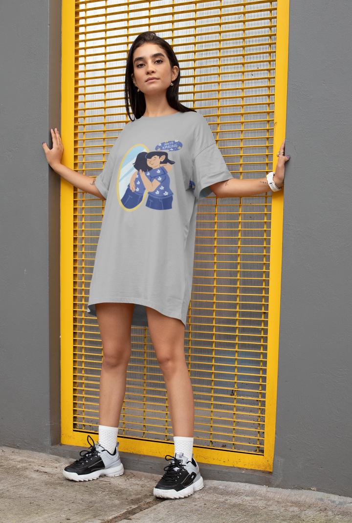 Women's Amazing T-shirt Dress Golden Yellow by ZealforTee