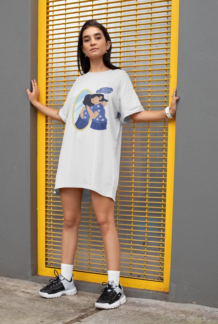 Women's Amazing T-shirt Dress Red by ZealforTee