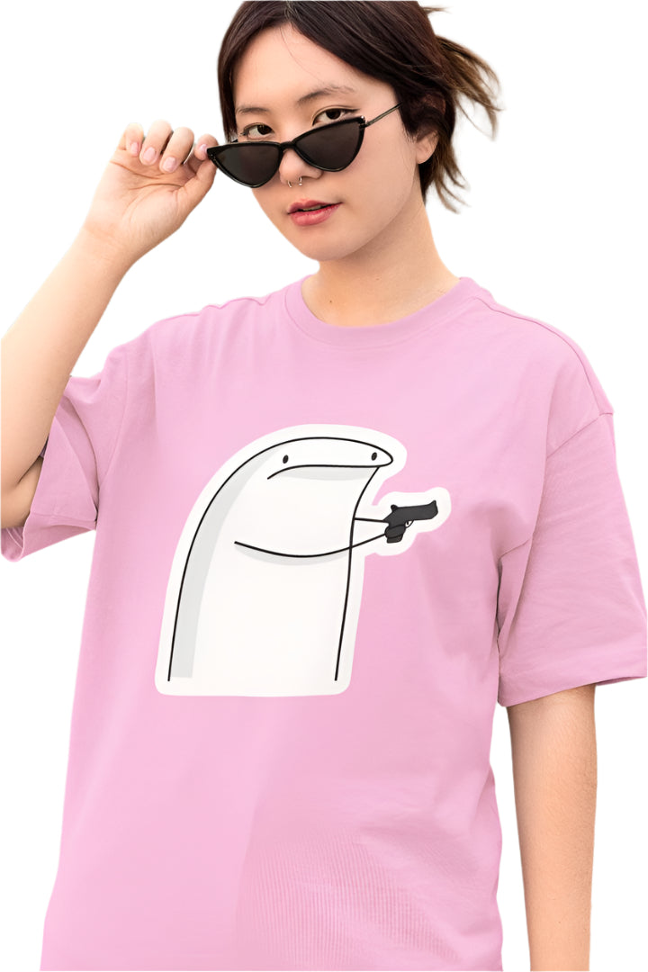 Women's Flork T-Shirt Pink by ZealforTee