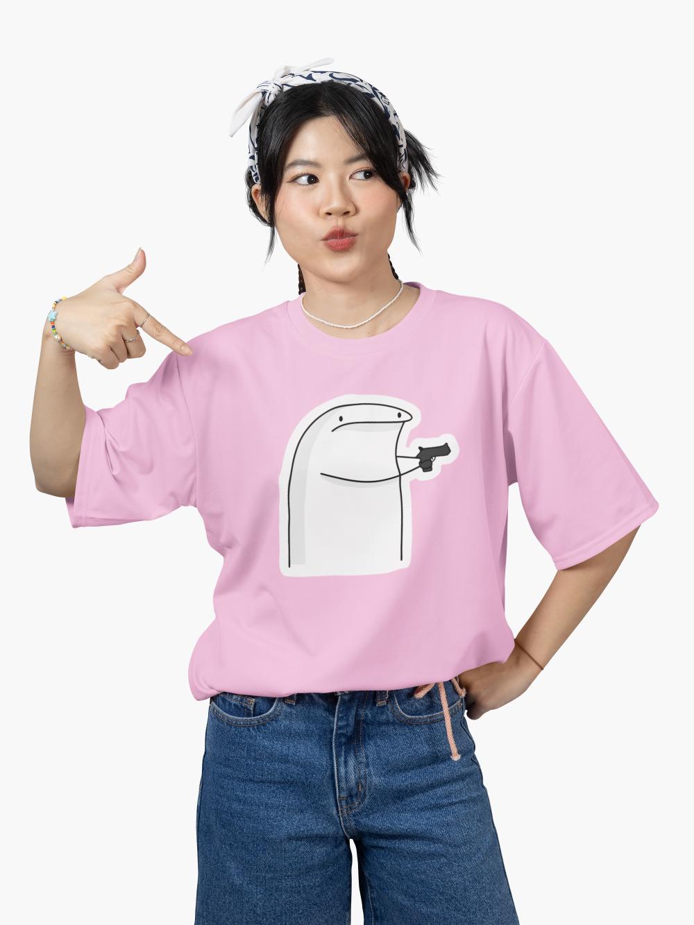 Women's Flork T-Shirt Pink by ZealforTee