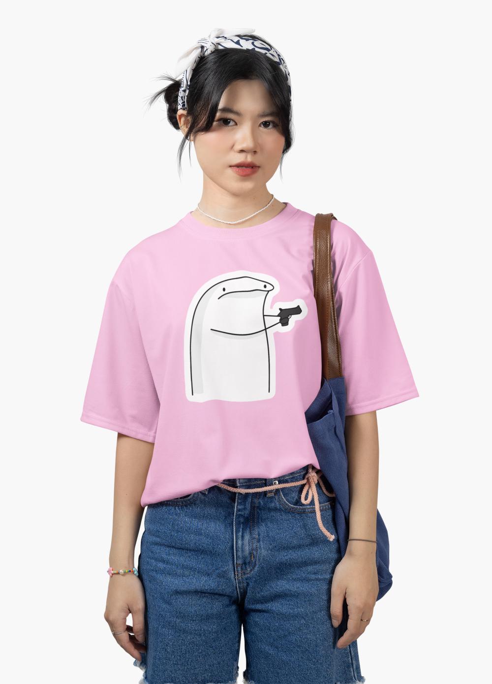 Women's Flork T-Shirt Pink by ZealforTee
