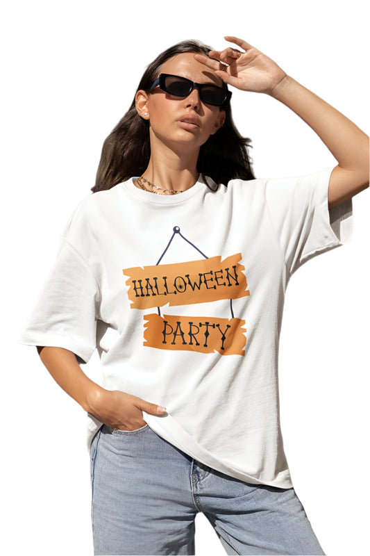 Women's party T-shirt White by ZealforTee