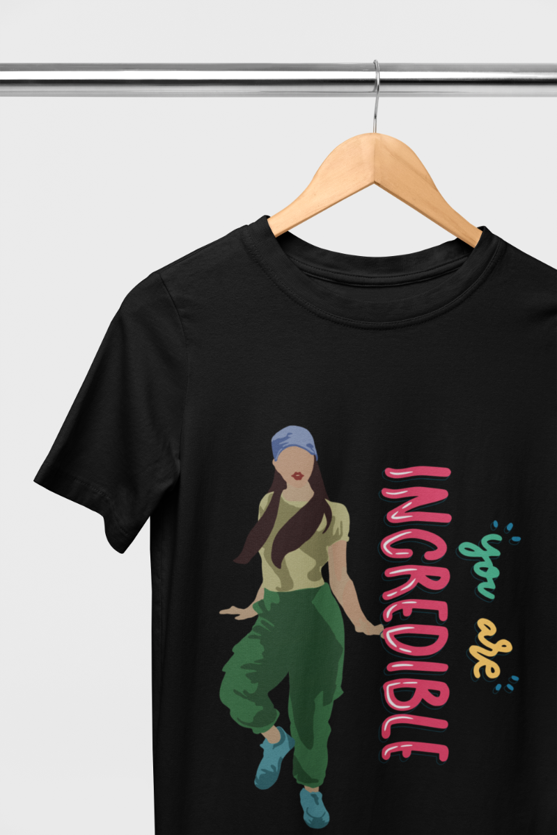 Women's Incredible Boogie T-shirt Dress Black by ZealforTee