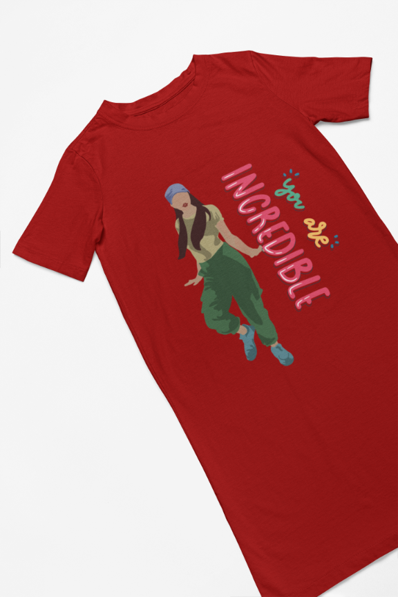 Women's Incredible Boogie T-shirt Dress Golden Yellow by ZealforTee