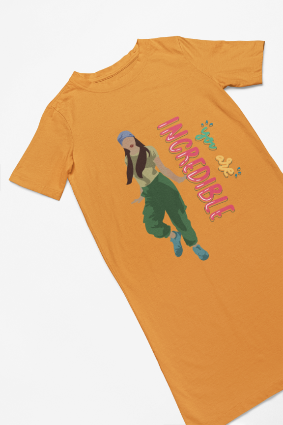 Women's Incredible Boogie T-shirt Dress Red by ZealforTee