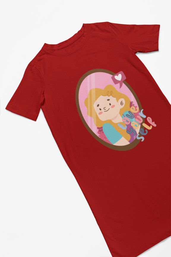 Women's Love Yourself T-shirt Dress  by ZealforTee