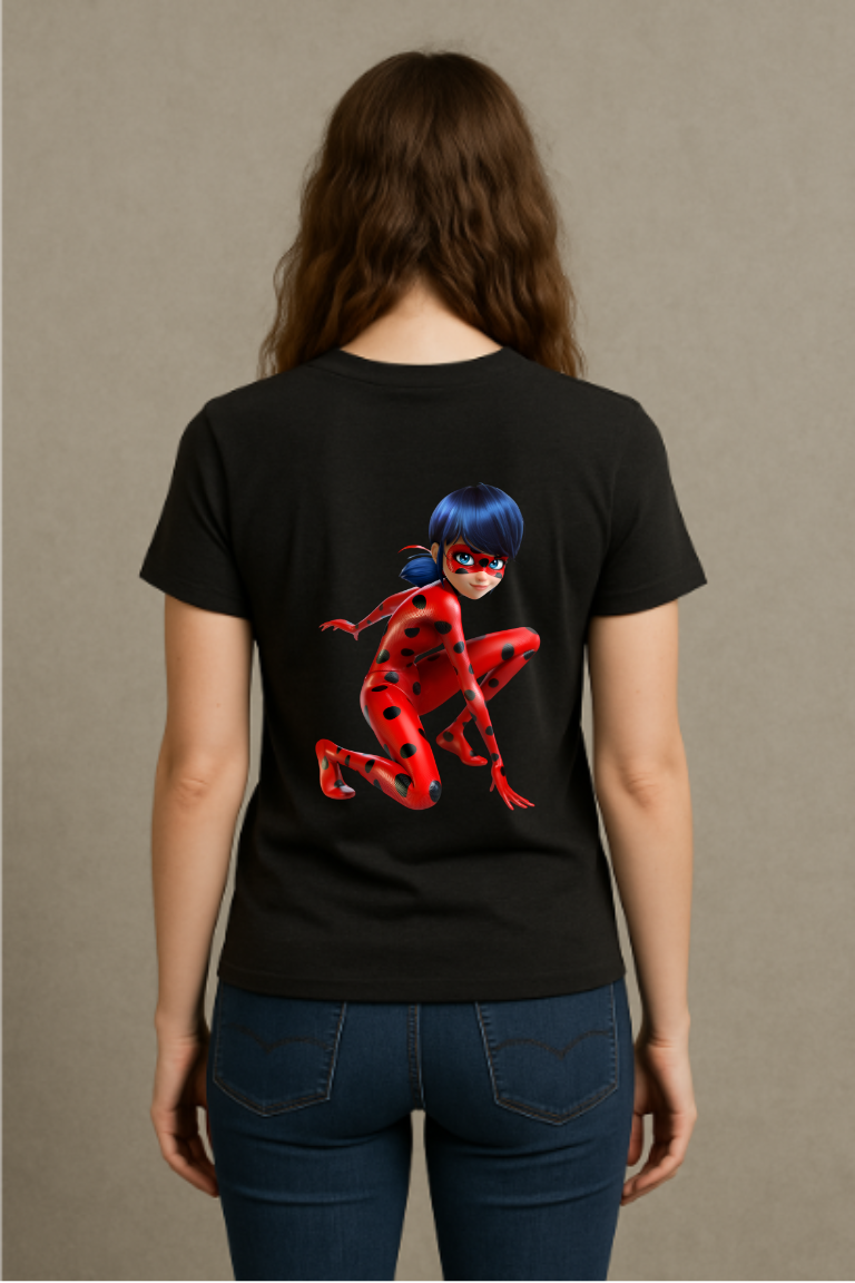 Miraculous Ladybug Graphic Tee back view by ZealforTee