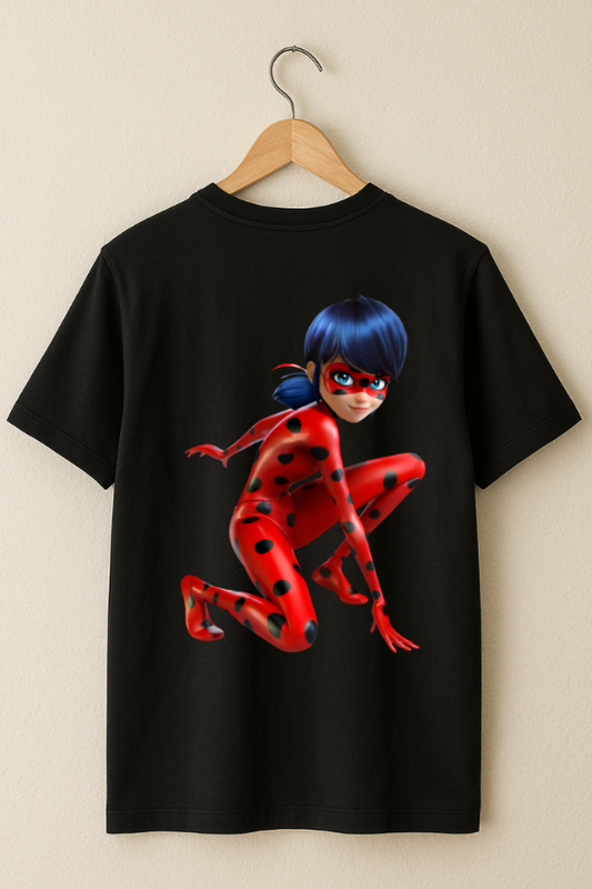 Miraculous Ladybug Graphic Tee India in hanger by ZealforTee