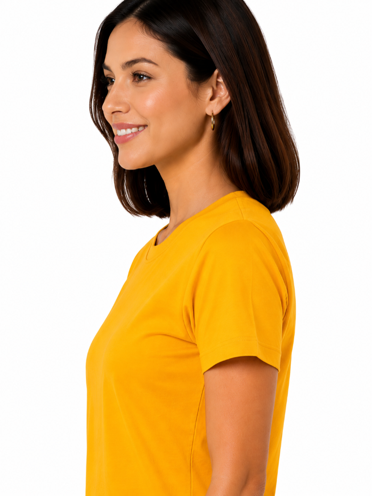 Women Plain Regular fit Tshirt