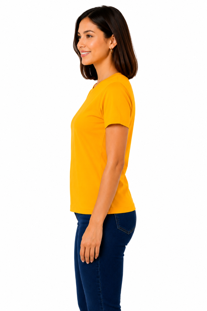 Women Plain Regular fit Tshirt