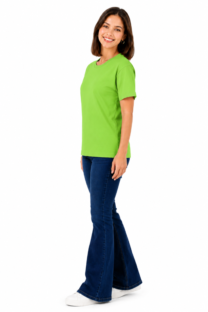 Women Regular fit Solid Color Tshirt