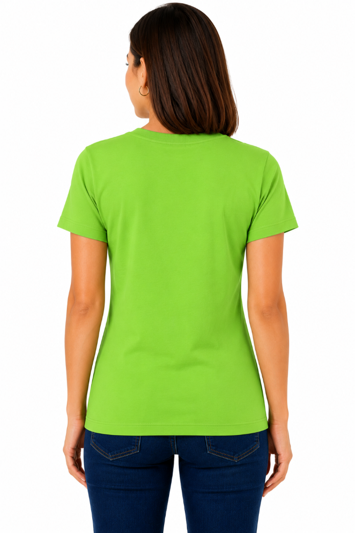 Women Regular fit Solid Color Tshirt