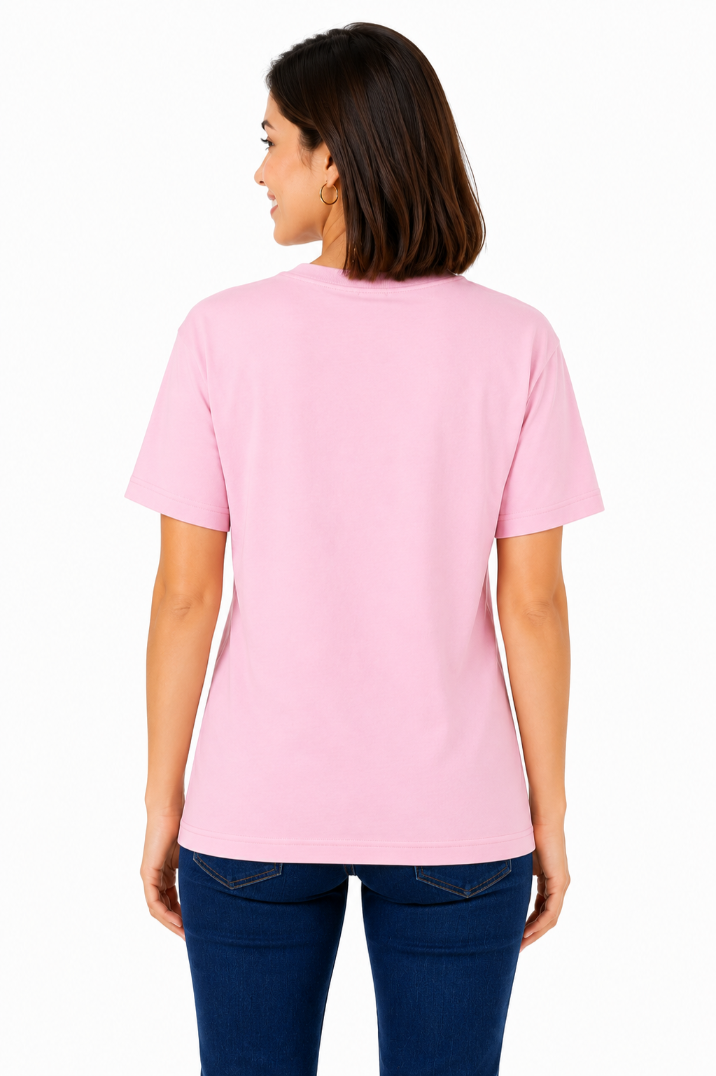 Women Regular fit Solid Color Tshirt