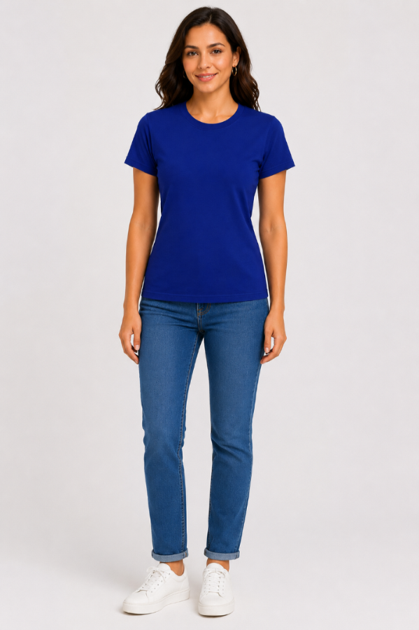 Women Plain Regular fit Tshirt