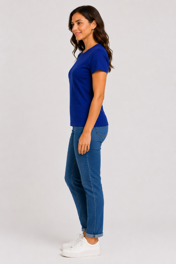 Women Plain Regular fit Tshirt