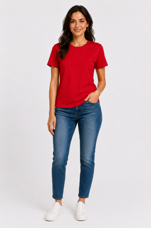 Women Plain Regular fit Tshirt