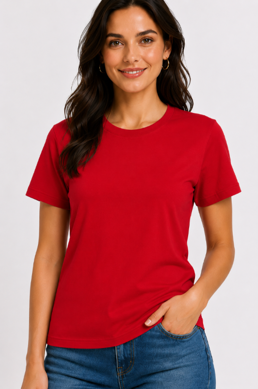 Women Plain Regular fit Tshirt