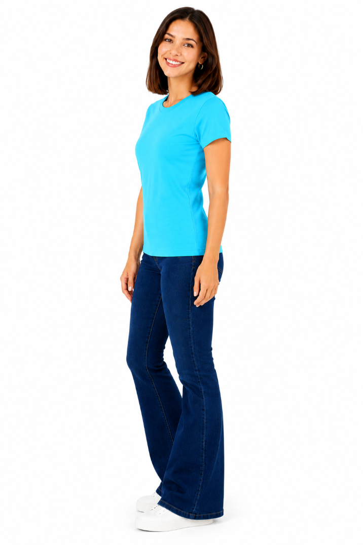 Women Regular fit Solid Color Tshirt