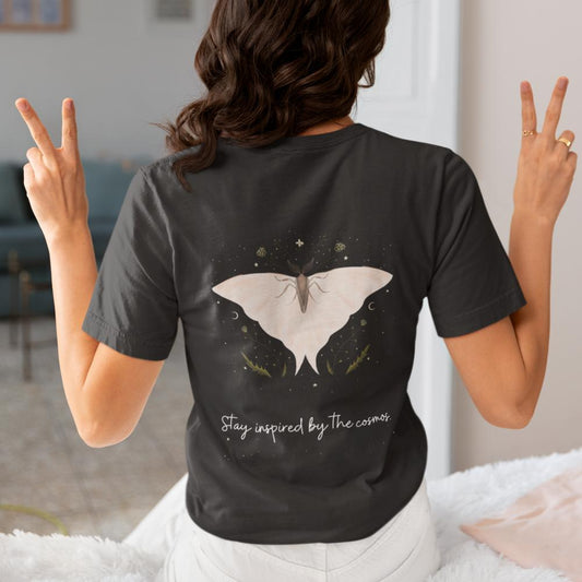 Women's Cosmos Energy T-shirt White by ZealforTee