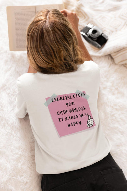 Women's Endorphins T-shirt Black by ZealforTee