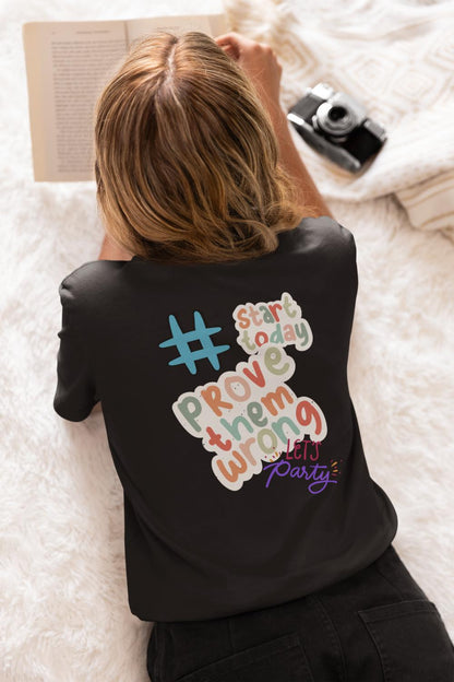 Women's #Party T-shirt Maroon by ZealforTee