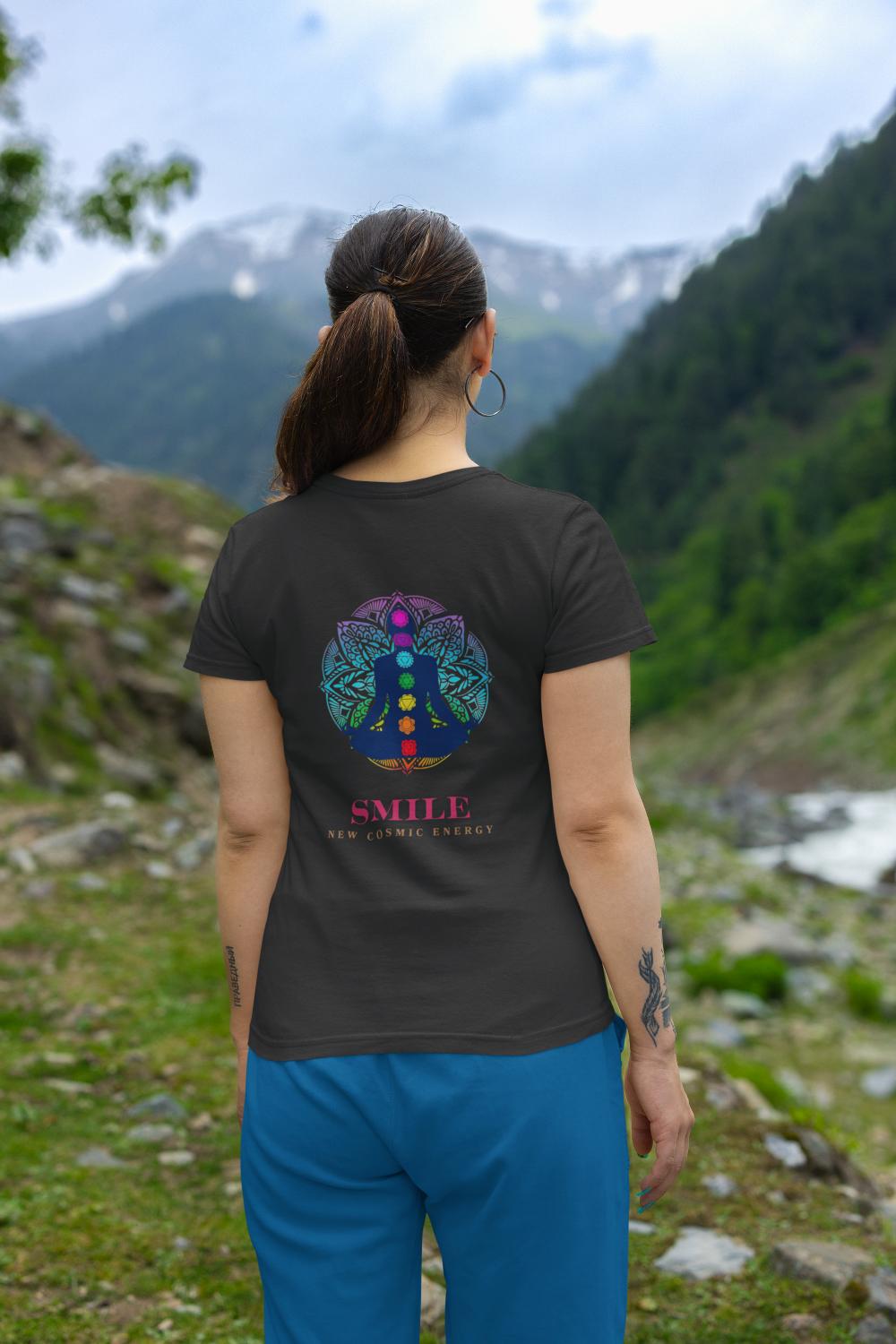 Women's Smile T-shirt Maroon by ZealforTee