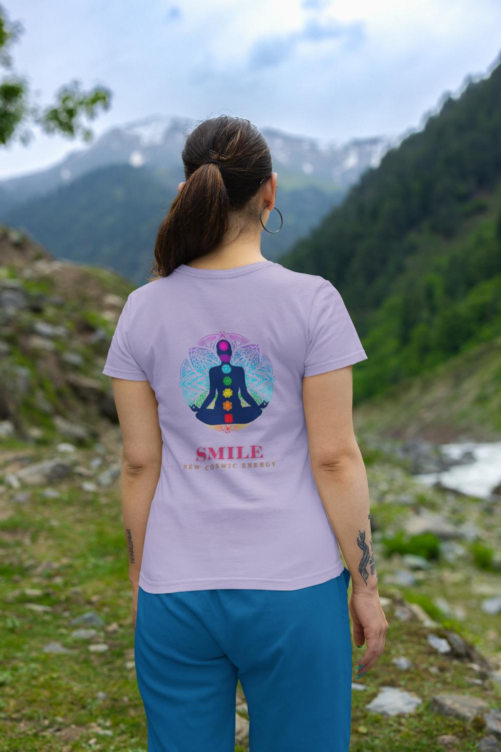 Women's Smile T-shirt White by ZealforTee