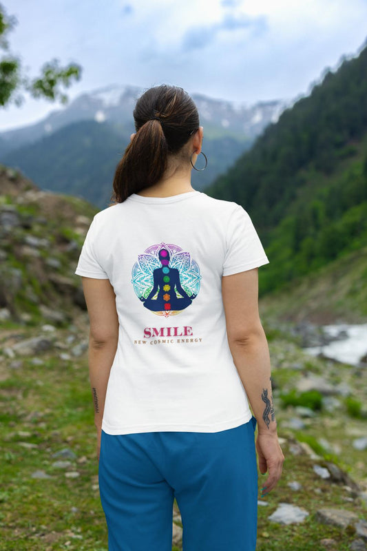 Women's Smile T-shirt White by ZealforTee