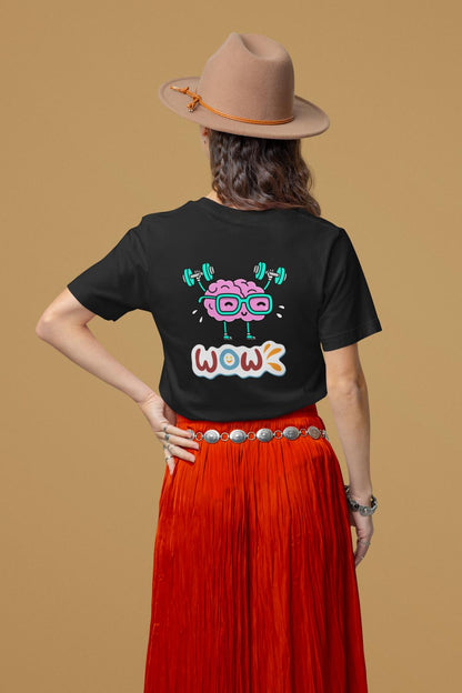 Women's WOW T-shirt White by ZealforTee