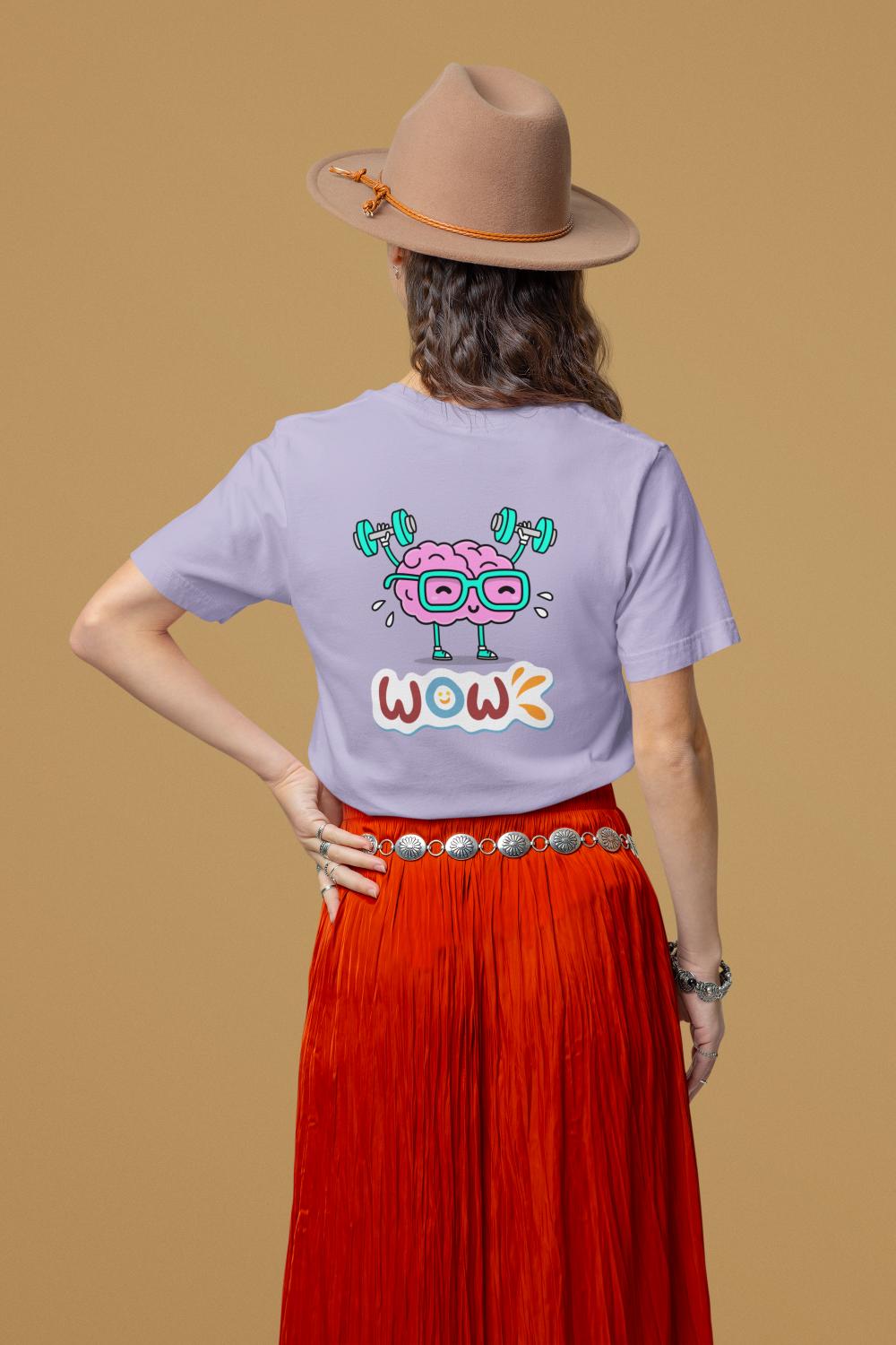 Women's WOW T-shirt White by ZealforTee