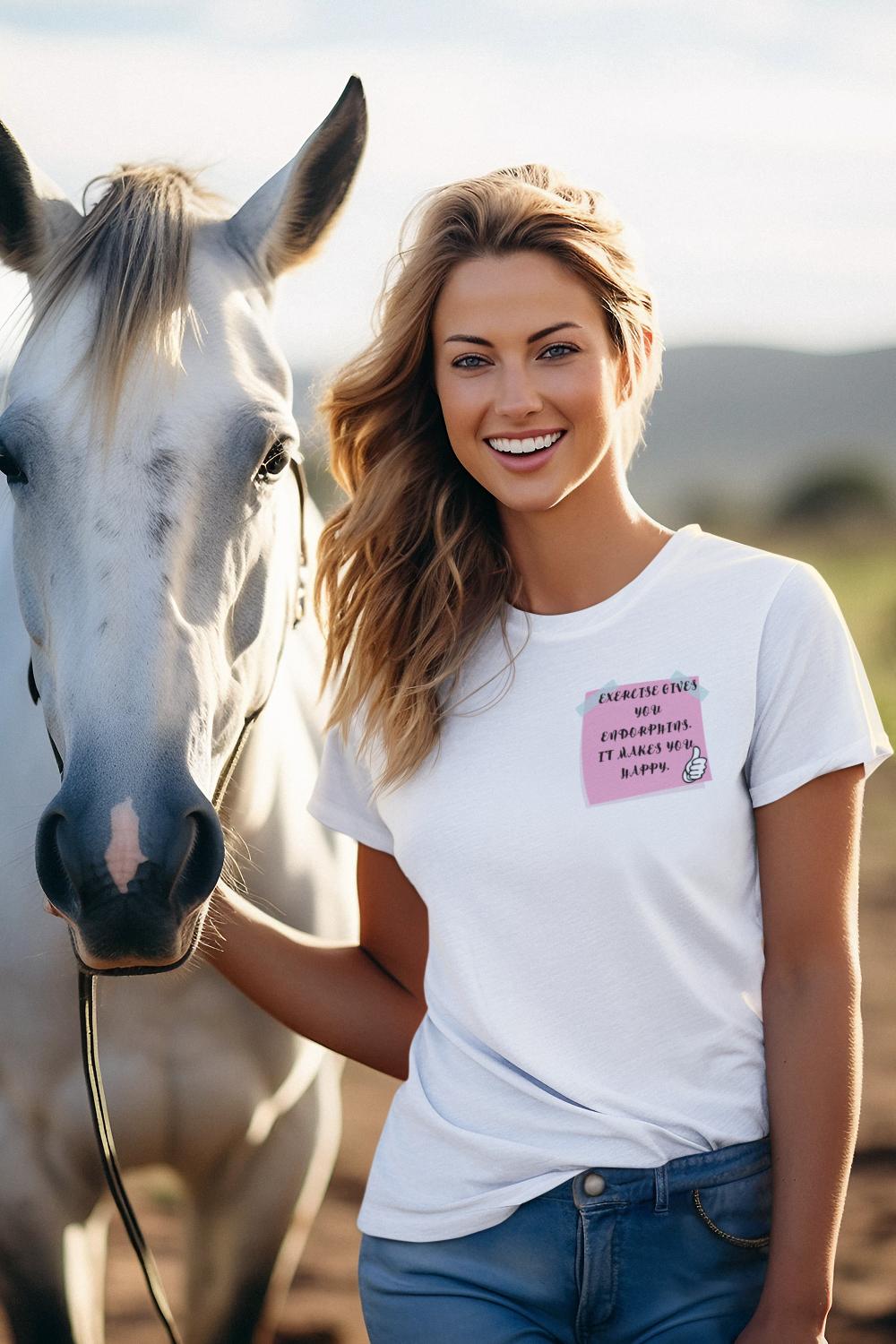 Women's Endorphins T-shirt Black by ZealforTee