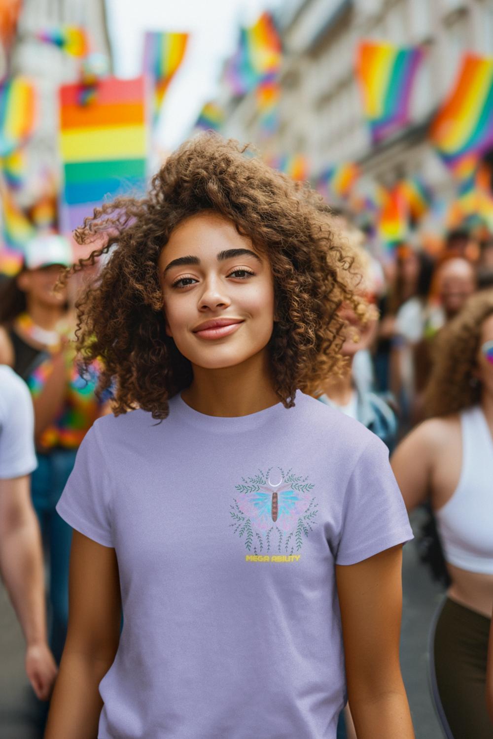 Women's Mega Ability T-shirt Lavender by ZealforTee