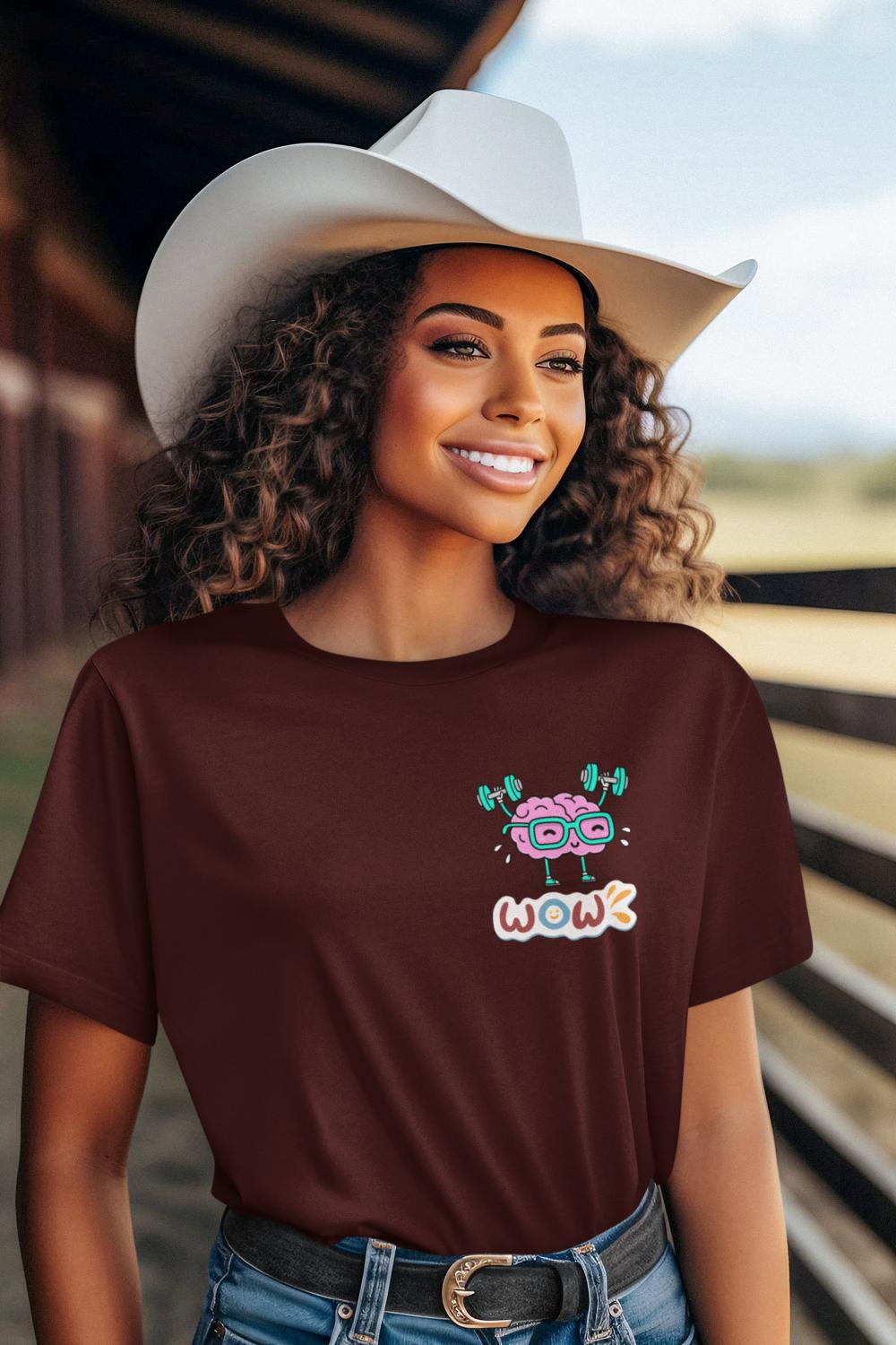 Women's WOW T-shirt Lavender by ZealforTee