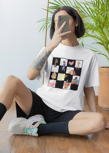 Women's Chess Love Oversized T-shirt Baby Blue by ZealforTee