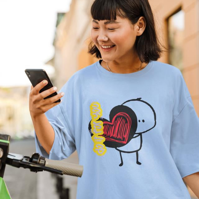 Women's Do It For You Oversized T-shirt Coral by ZealforTee