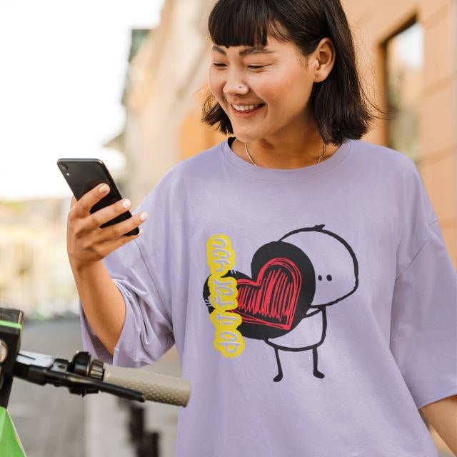 Women's Do It For You Oversized T-shirt Coral by ZealforTee