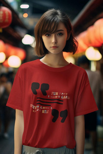 Women's Fun Facts Oversized T shirt White by ZealforTee