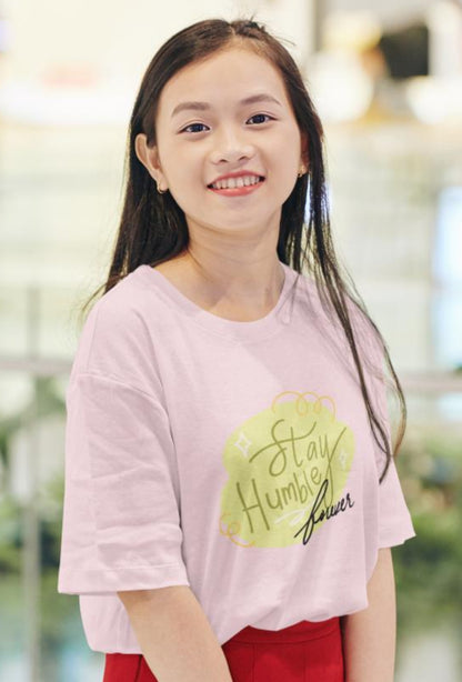 Women's Stay Humble Oversized T-shirt Royal Blue by ZealforTee